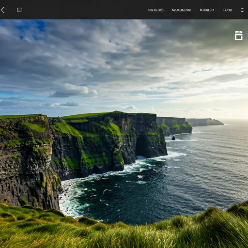 Acantilados de Moher en la costa atlántica de Irlanda